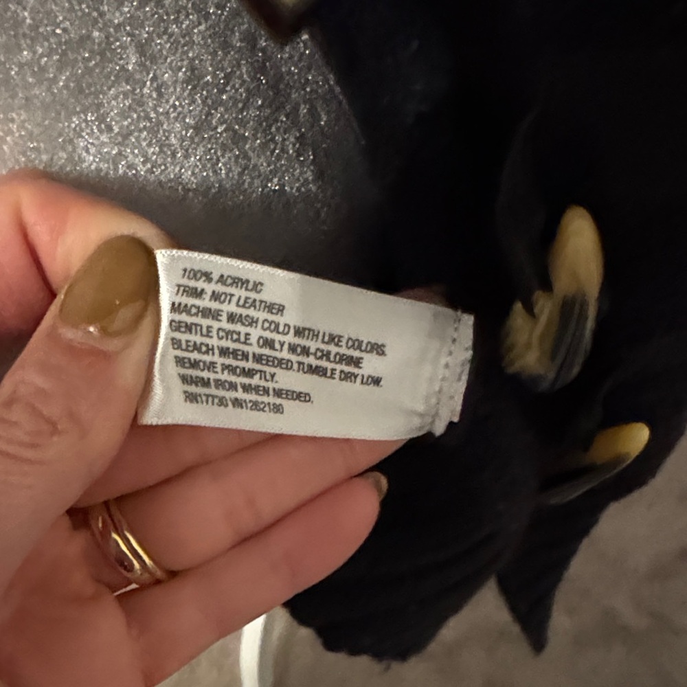 Merona Black Women's Cardigan with Toggle Closures - Picture 5 of 6